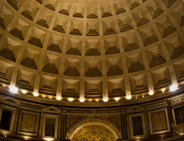 Cupola Pantheon di notte