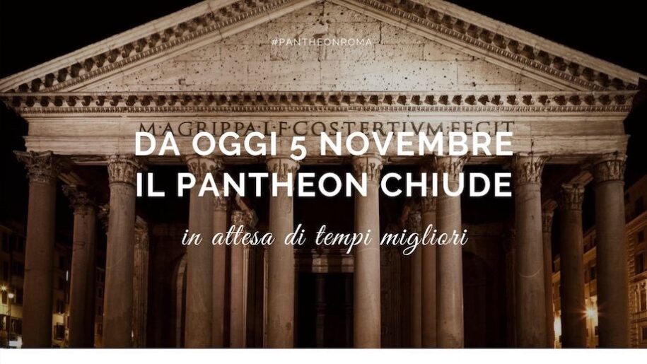 Pantheon chiusura novembre