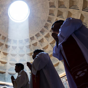 Basilica Santa Maria ad Martyres, religiosi al Pantheon